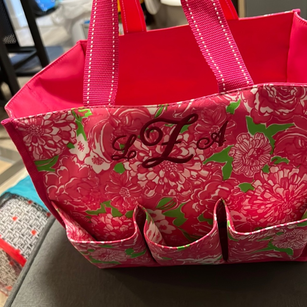 Monogrammed desk caddy